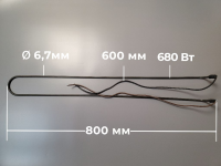 Нагреватель испарителя Thermo King 680Вт, 45-1791, 600мм провод (5).jpg
